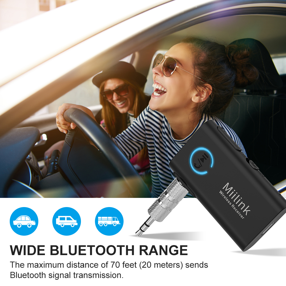 Compre Receptor De Música 1mii Bluetooth 5,0 Para Coche/casa Estéreo,  Adaptador Bluetooth Kit Aux Para Coche Libre y Receptor Bluetooth de China  por 5.85 USD